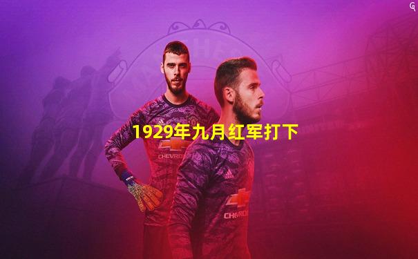 1929年九月红军打下